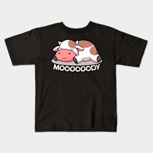 Mooooody Cow Kids T-Shirt